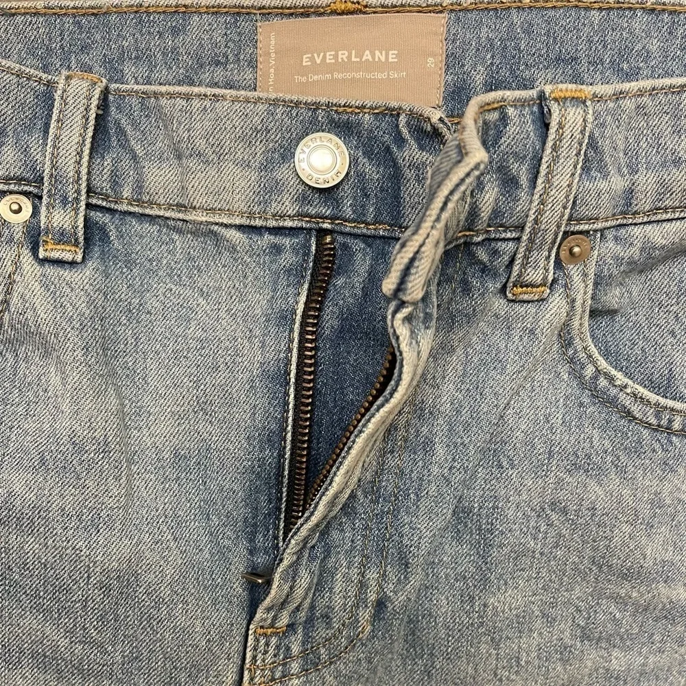 Everlane The Reconstructed Denim mini Skirt size 29